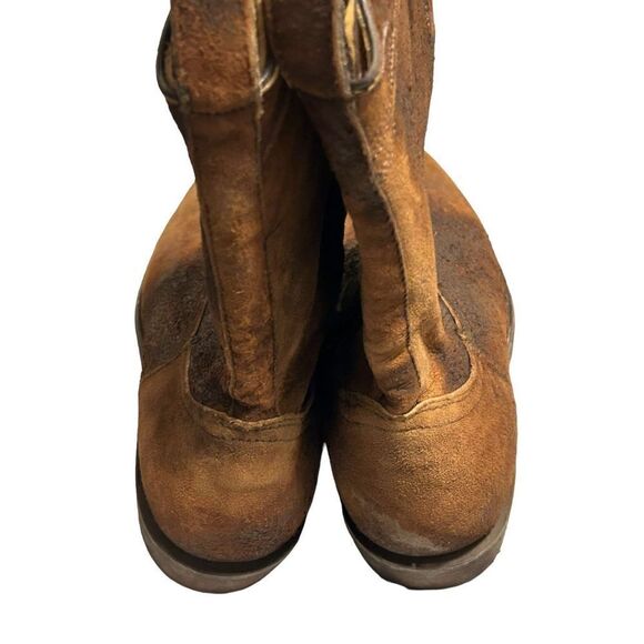 Corral Western Boots Mens Lamb Embroidery Zip Leather Chocolate C3886 Sz 7d - Picture 6 of 8